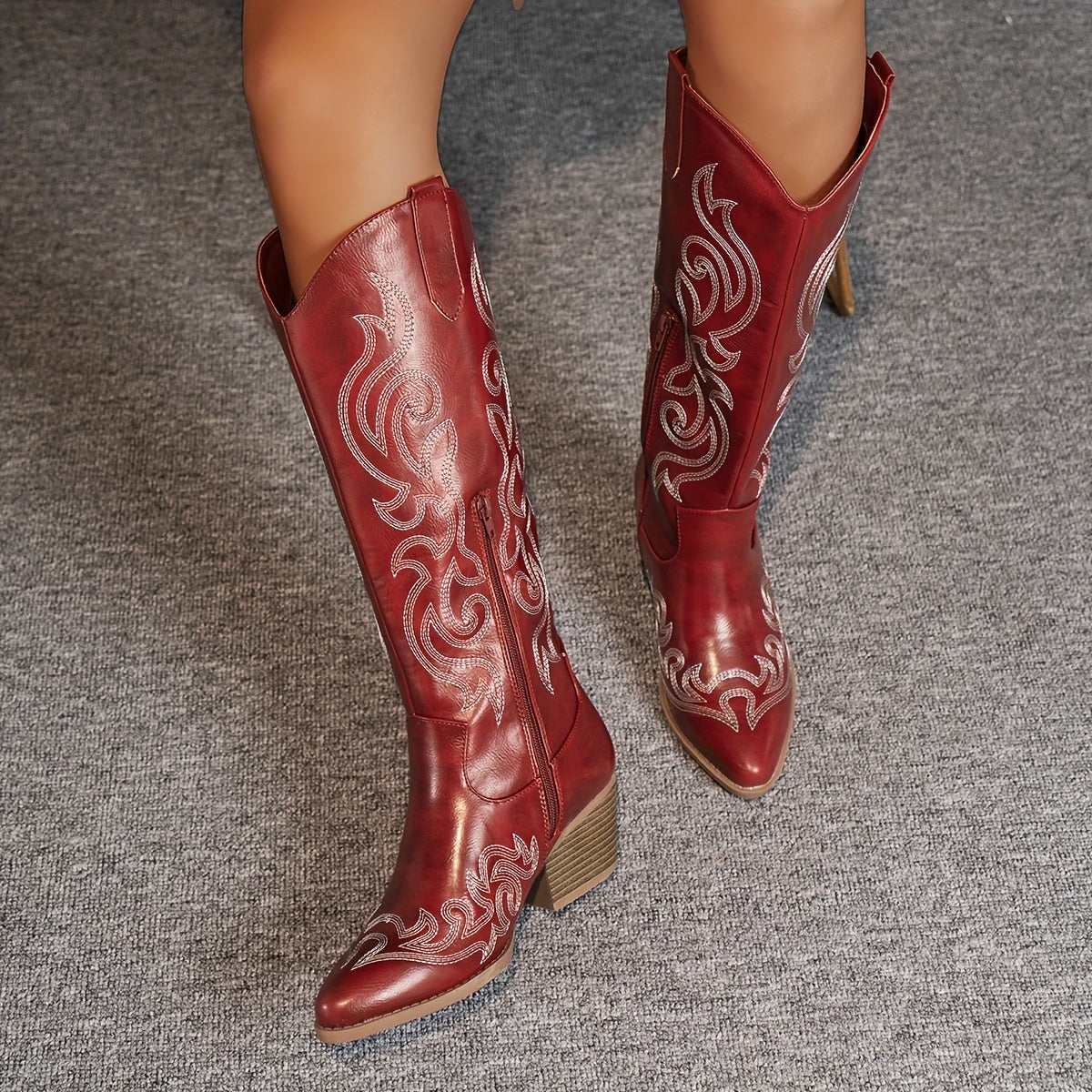 Women's Wide Calf Western Cowboy Boots
