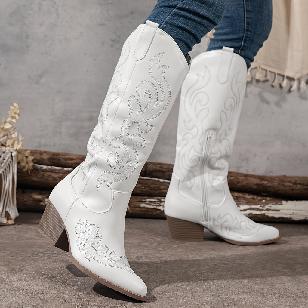 Women's Wide Calf Western Cowboy Boots