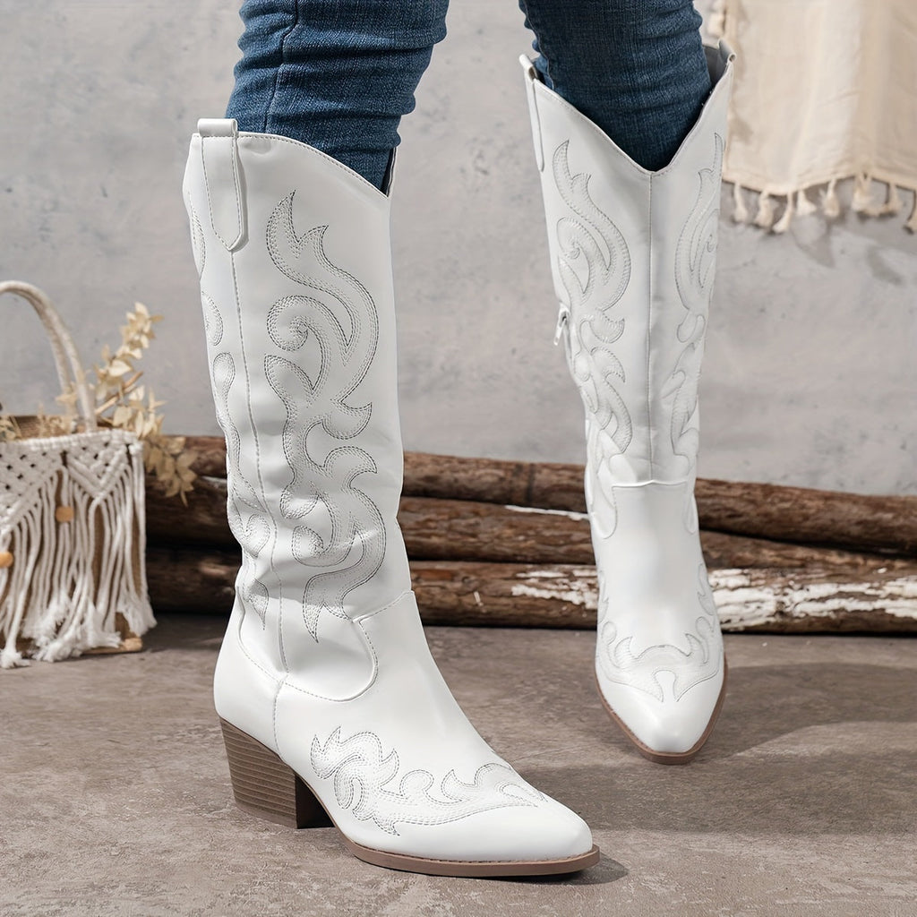 Women's Wide Calf Western Cowboy Boots