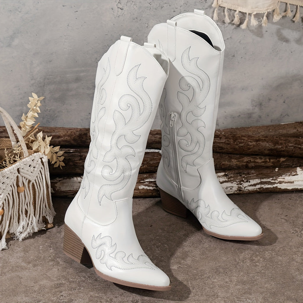 Women's Wide Calf Western Cowboy Boots