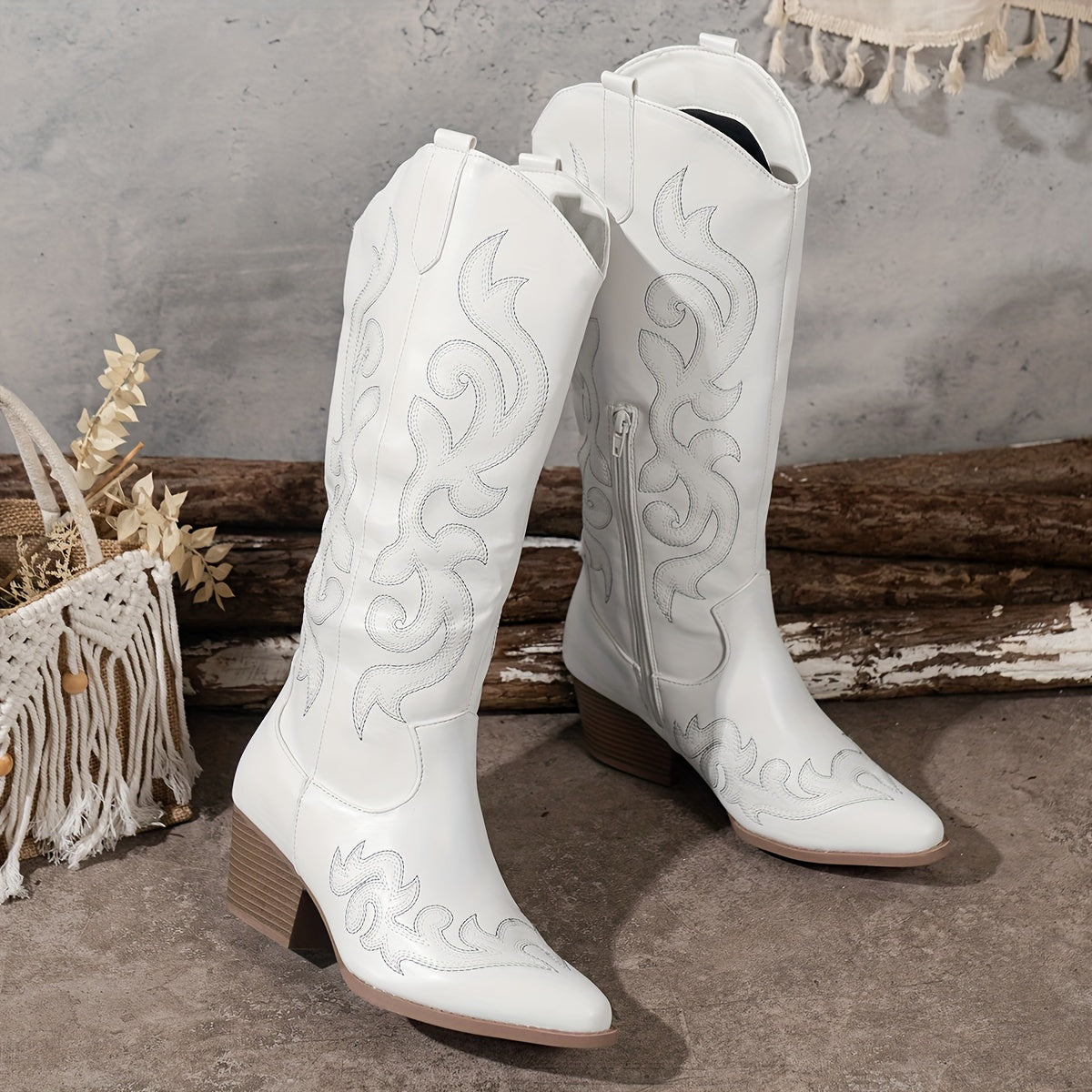 Women's Wide Calf Western Cowboy Boots