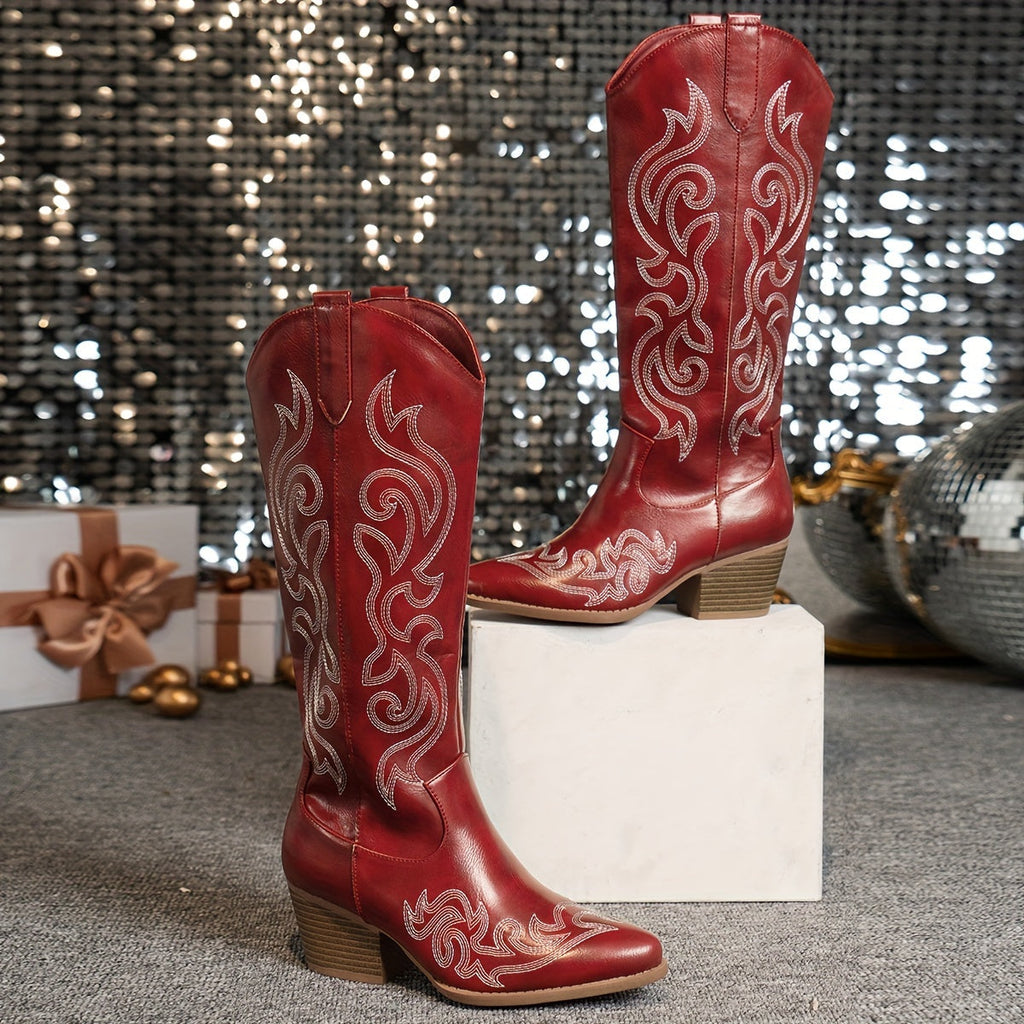 Women's Wide Calf Western Cowboy Boots