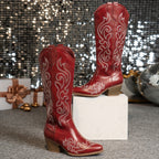 Women's Wide Calf Western Cowboy Boots