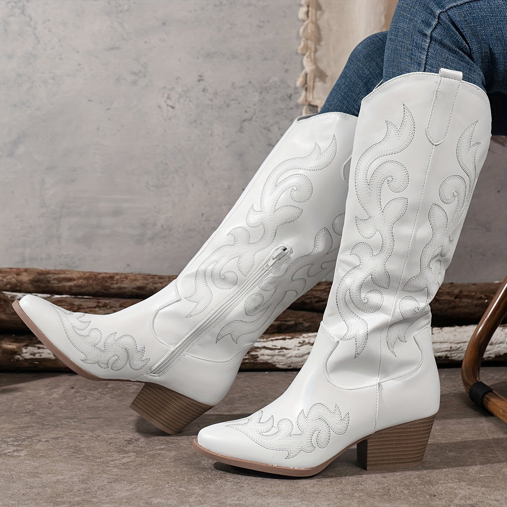 Women's Wide Calf Western Cowboy Boots