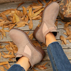 Women's Buckle Ankle Boot with Block Heel