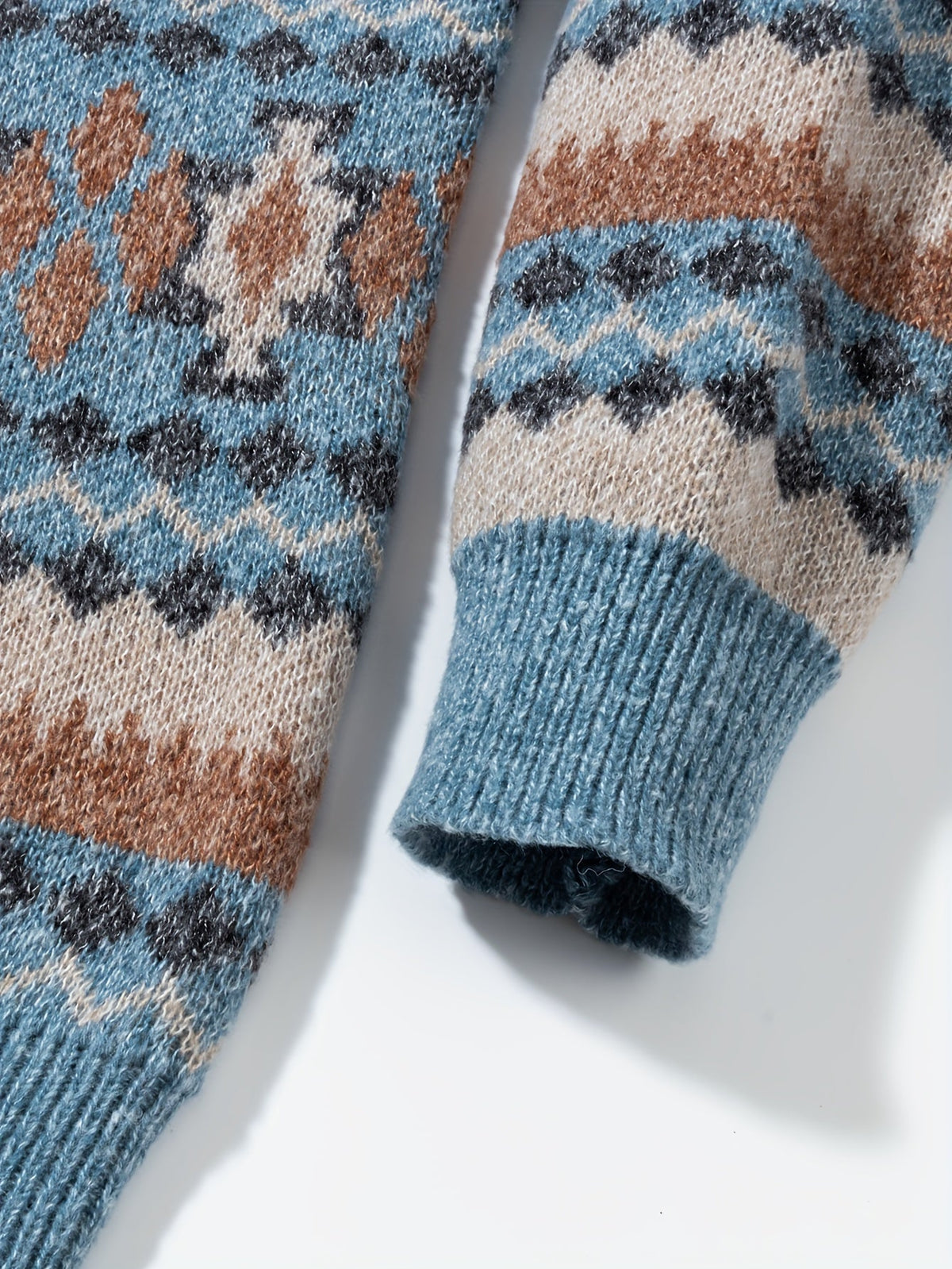Women's Relaxed Nordic-Pattern Knit Sweater