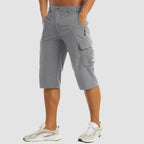 Men's Stretch Cargo Bermuda Shorts with Utility Pockets