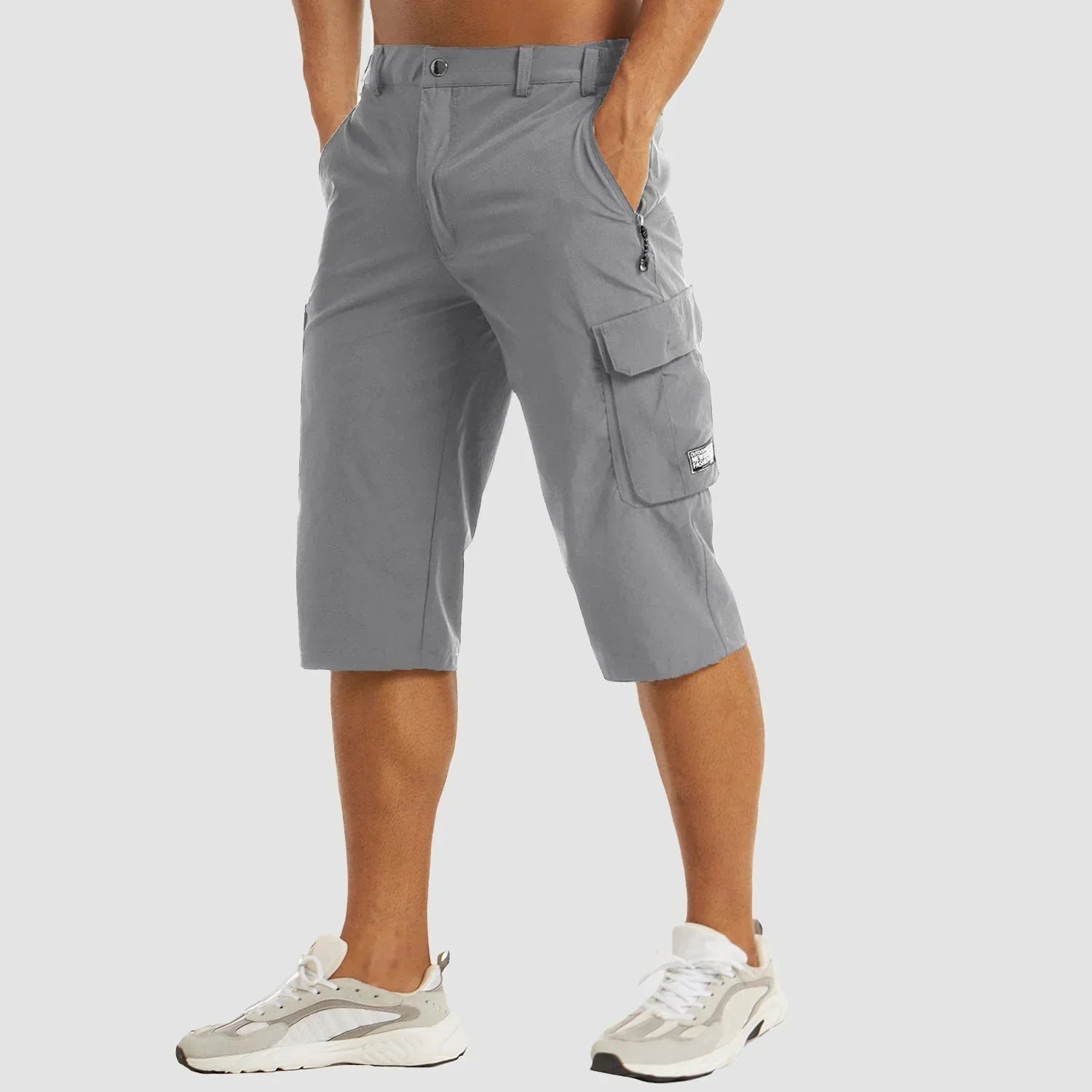 Men's Stretch Cargo Bermuda Shorts with Utility Pockets