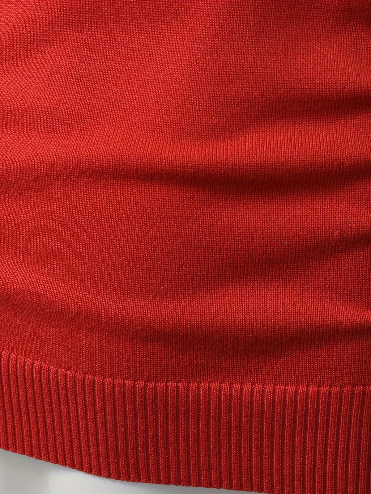 Women's Red Holiday Sweater with Reindeer and Pines