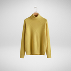 Women's Diamond Knit Turtleneck Sweater