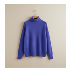Women's Diamond Knit Turtleneck Sweater