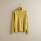 Women's Diamond Knit Turtleneck Sweater