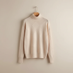 Women's Diamond Knit Turtleneck Sweater