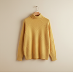 Women's Diamond Knit Turtleneck Sweater