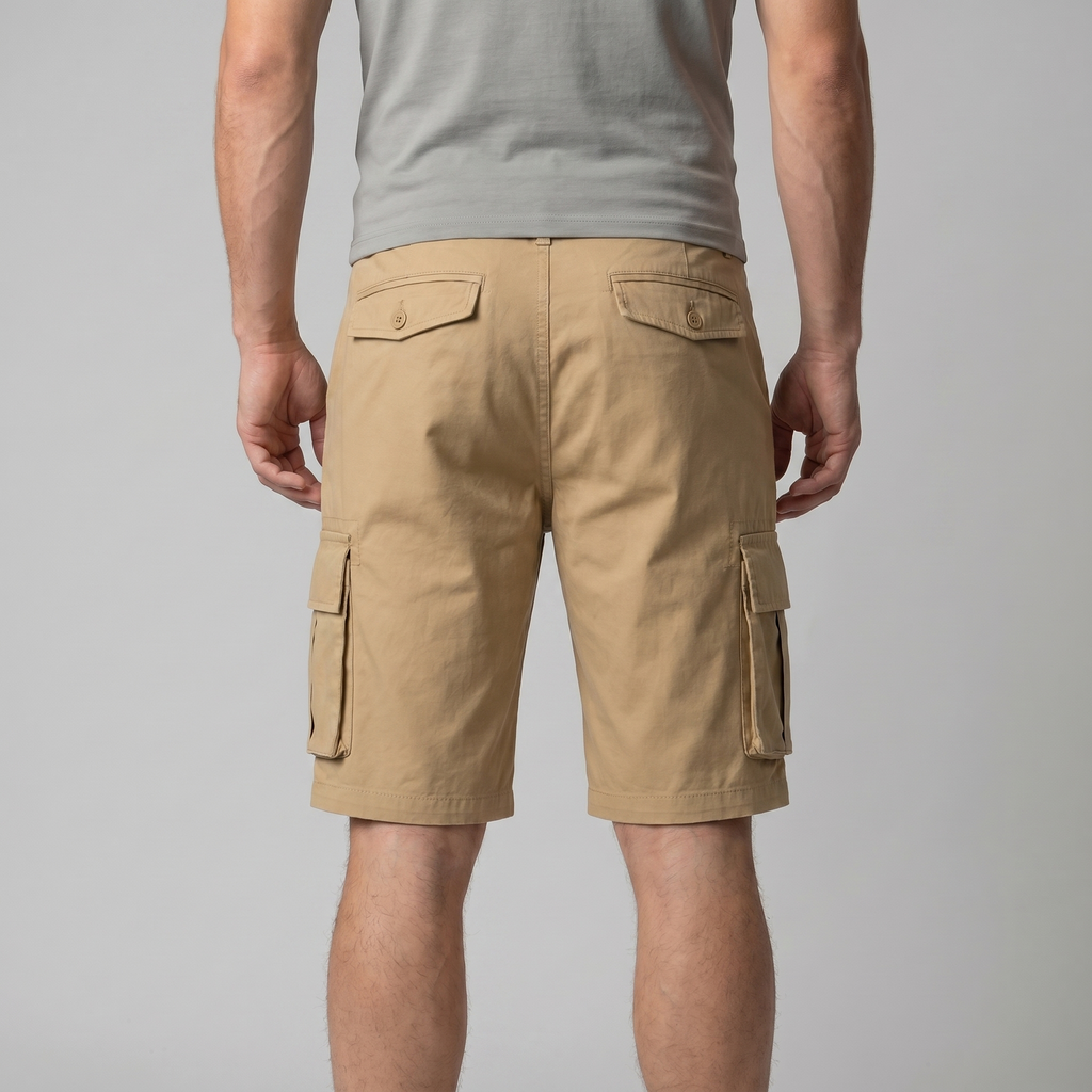 Men's Cargo Shorts Relaxed Fit Utility Pocket Casual Style