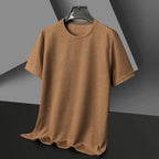 Men's Textured Crew Neck Short Sleeve T Shirt