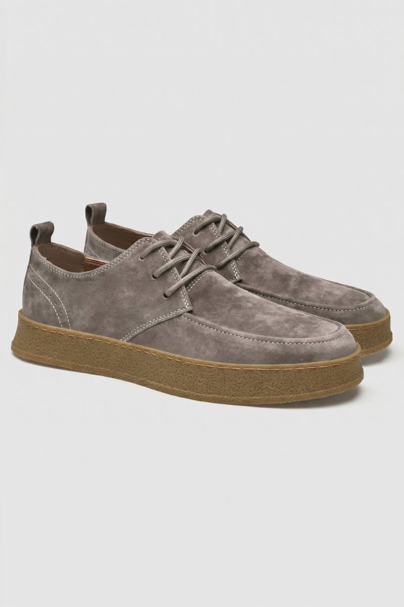 Men's Casual Lace Up Shoes with Cushioned Platform Sole