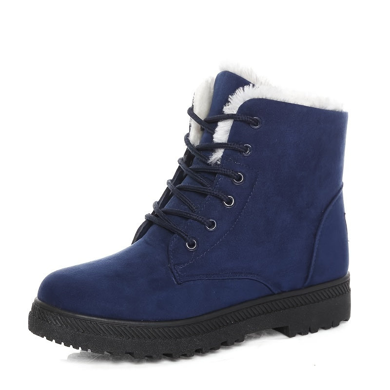 Women's Lightweight Everyday Winter Booties with Lace Front