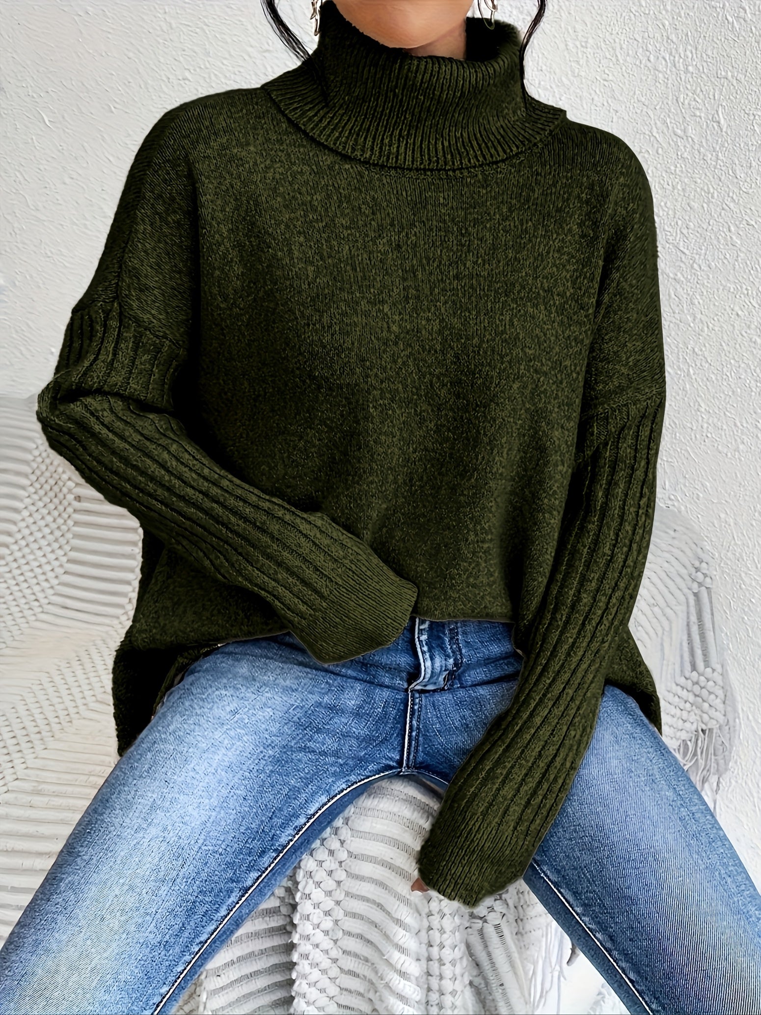 Women's Turtleneck Oversized Sweater