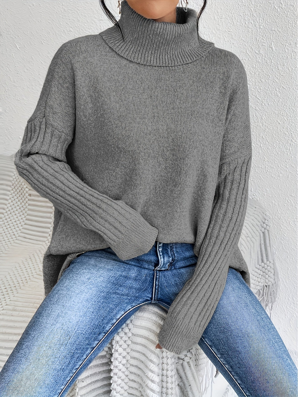 Women's Turtleneck Oversized Sweater