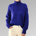 Women's Cable Knit Turtleneck Sweater