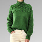 Women's Cable Knit Turtleneck Sweater