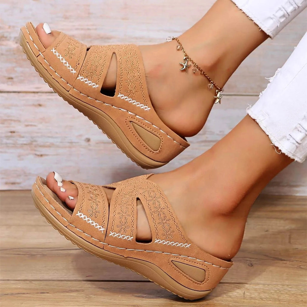 Women's Cross-Strap Sandals Orthopedic Adjustable Comfort