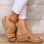 Women's Cross-Strap Sandals Orthopedic Adjustable Comfort