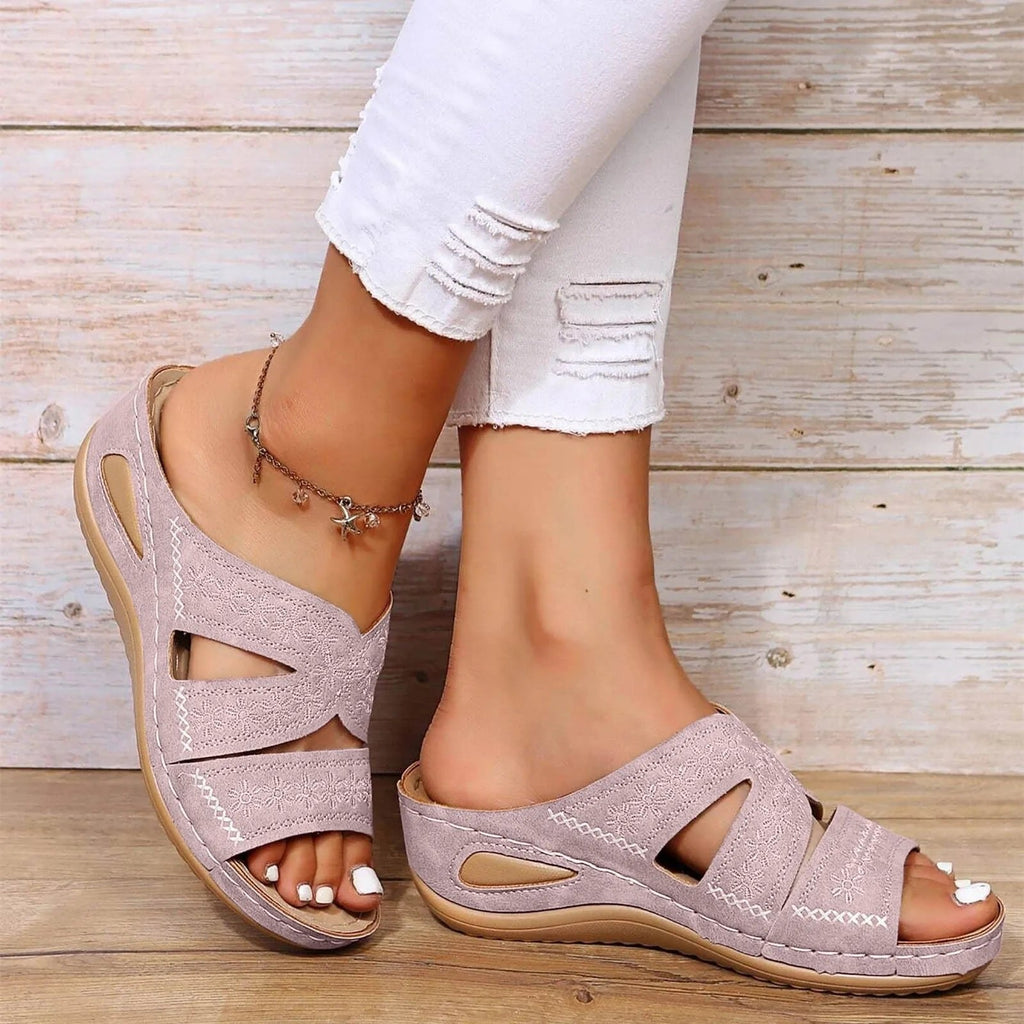 Women's Cross-Strap Sandals Orthopedic Adjustable Comfort