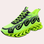 Men's Blade Sole Sneakers Breathable Mesh Lace Up Cushioned