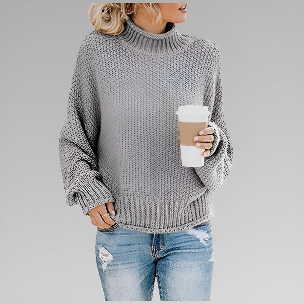 Women's Chunky Knit Turtleneck Sweater