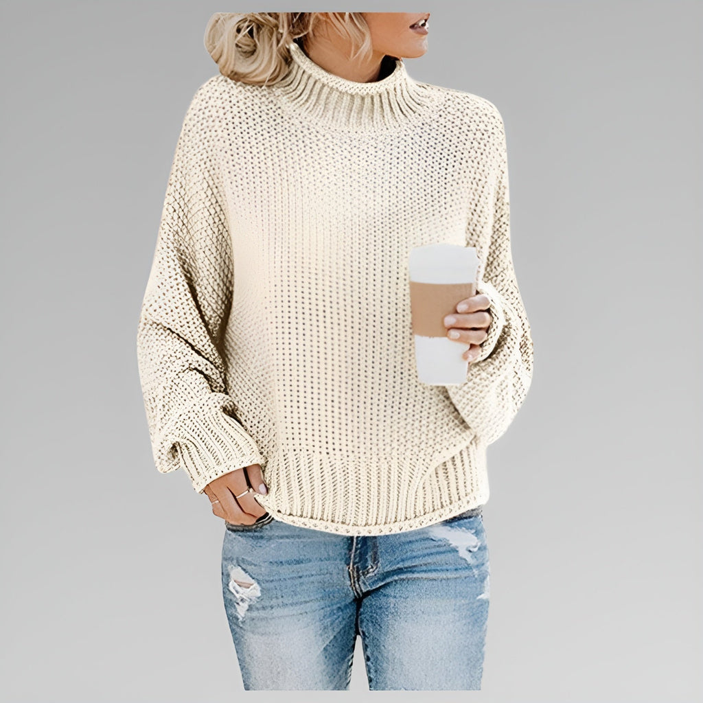 Women's Chunky Knit Turtleneck Sweater