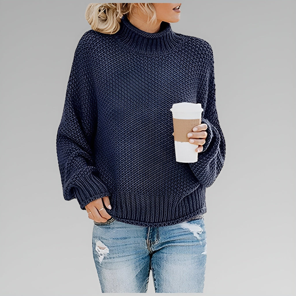 Women's Chunky Knit Turtleneck Sweater
