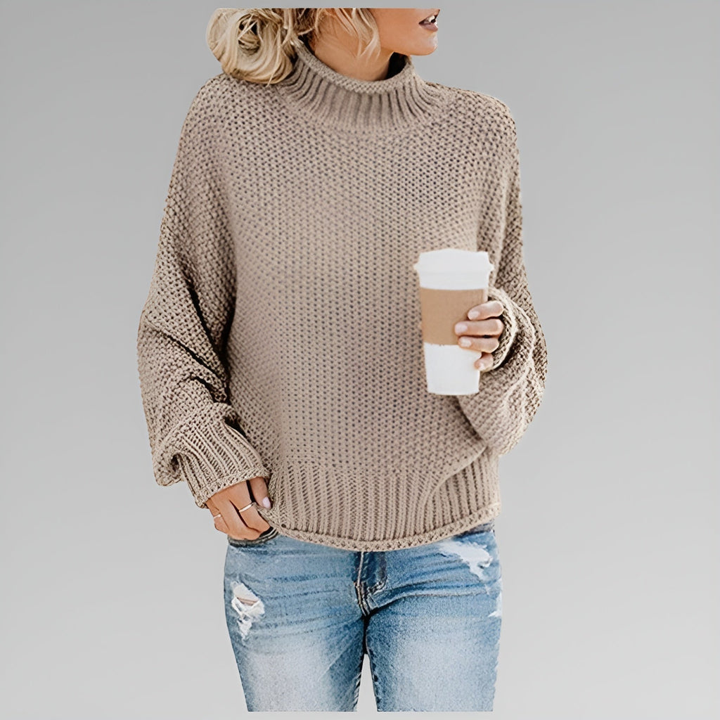 Women's Chunky Knit Turtleneck Sweater