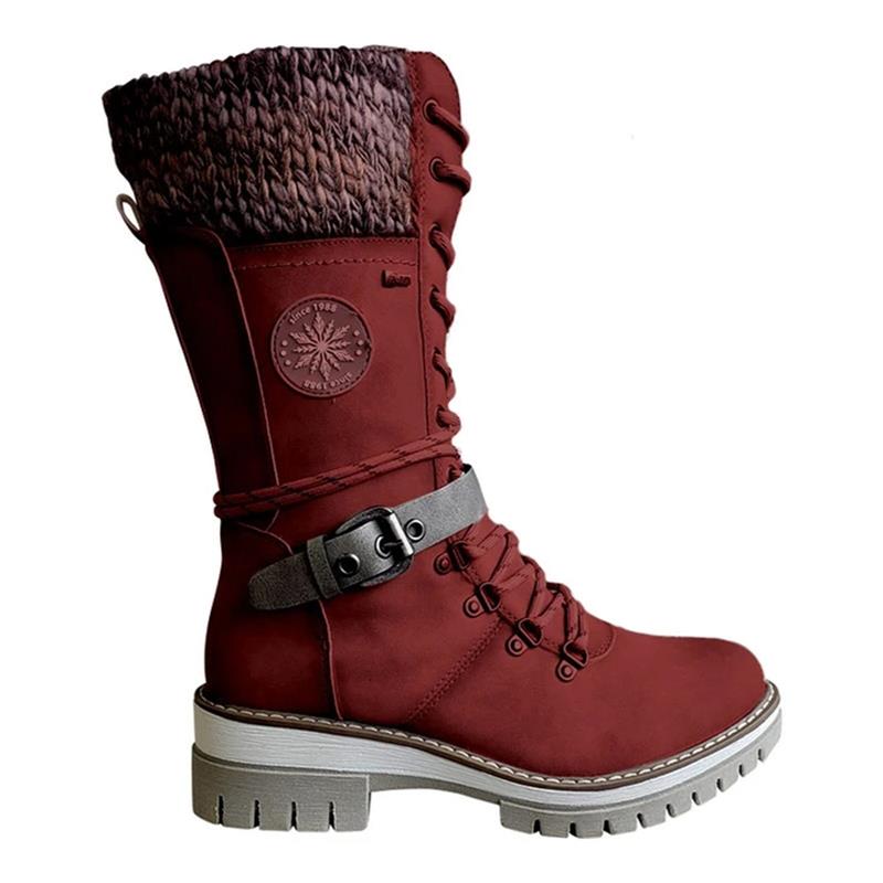 Women's Lace-Up Mid-Calf Winter Boots