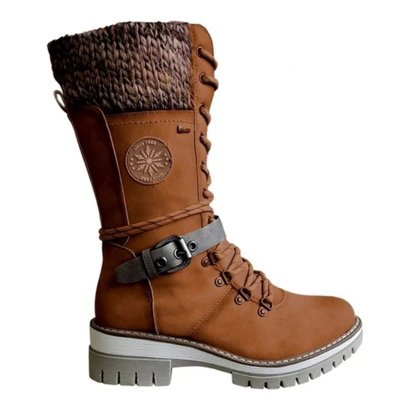 Women's Lace-Up Mid-Calf Winter Boots