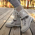 Women's Lace-Up Mid-Calf Winter Boots