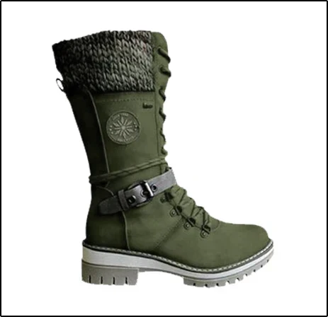 Women's Lace-Up Mid-Calf Winter Boots