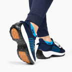 Women's Knit Toggle Walking Shoes with Cushioned Sole