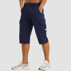 Men's Stretch Cargo Bermuda Shorts with Utility Pockets