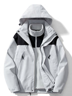 Men's 3 in 1 Outdoor Jacket Hooded Winter Layer