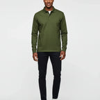 Men's Smart Casual Polo Shirt Long Sleeve Collared Top