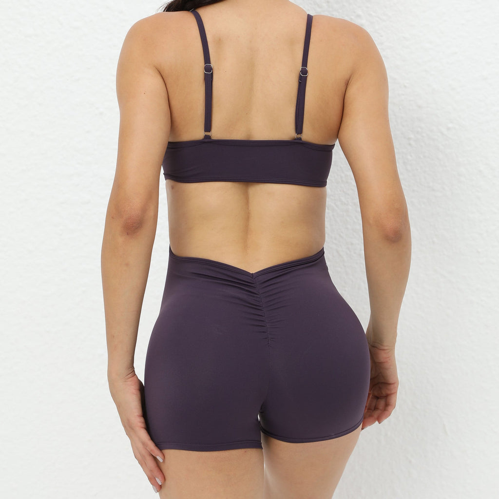Women's Sleeveless Sport Jumpsuit Side Cutout Short Fit