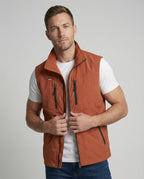 Men's Lightweight Utility Gilet Multi Pocket Zip Up Layer