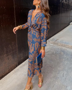 Women's Fall Wedding Guest Maxi Dress