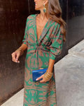 Women's Fall Wedding Guest Maxi Dress
