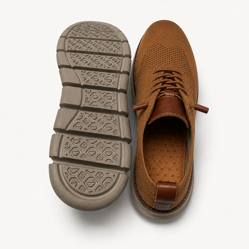 Men's Breathable Knit Sneakers Lightweight Casual Trainers for Everyday