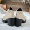 Women's Lace-Up Ankle Boot with Block Heel