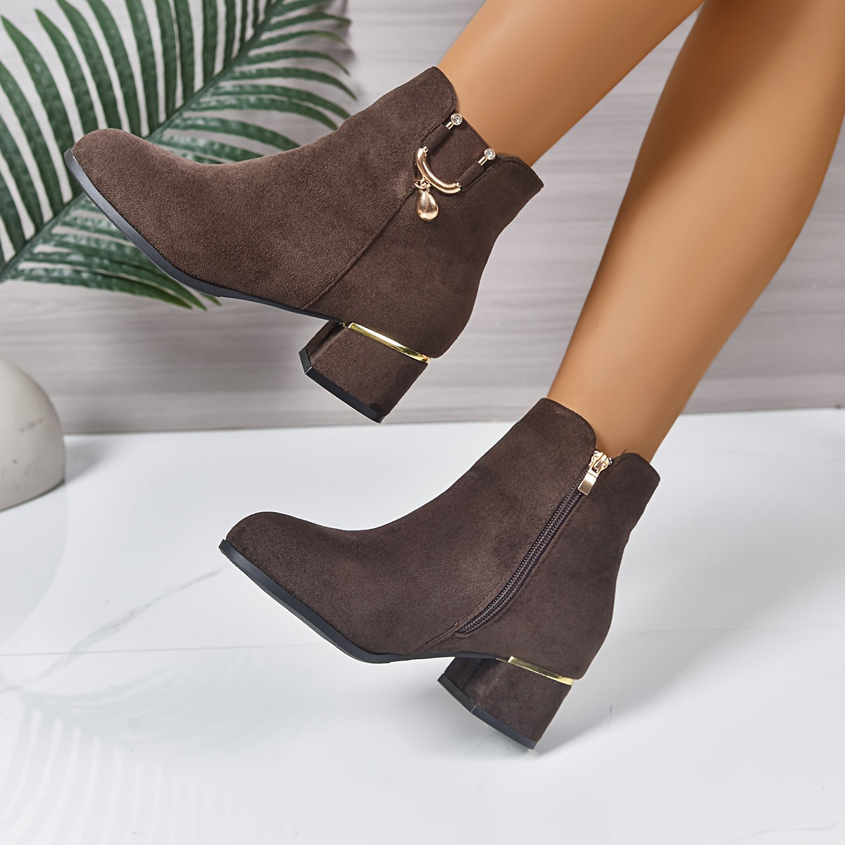 Women's Chelsea Ankle Boot with Block Heel