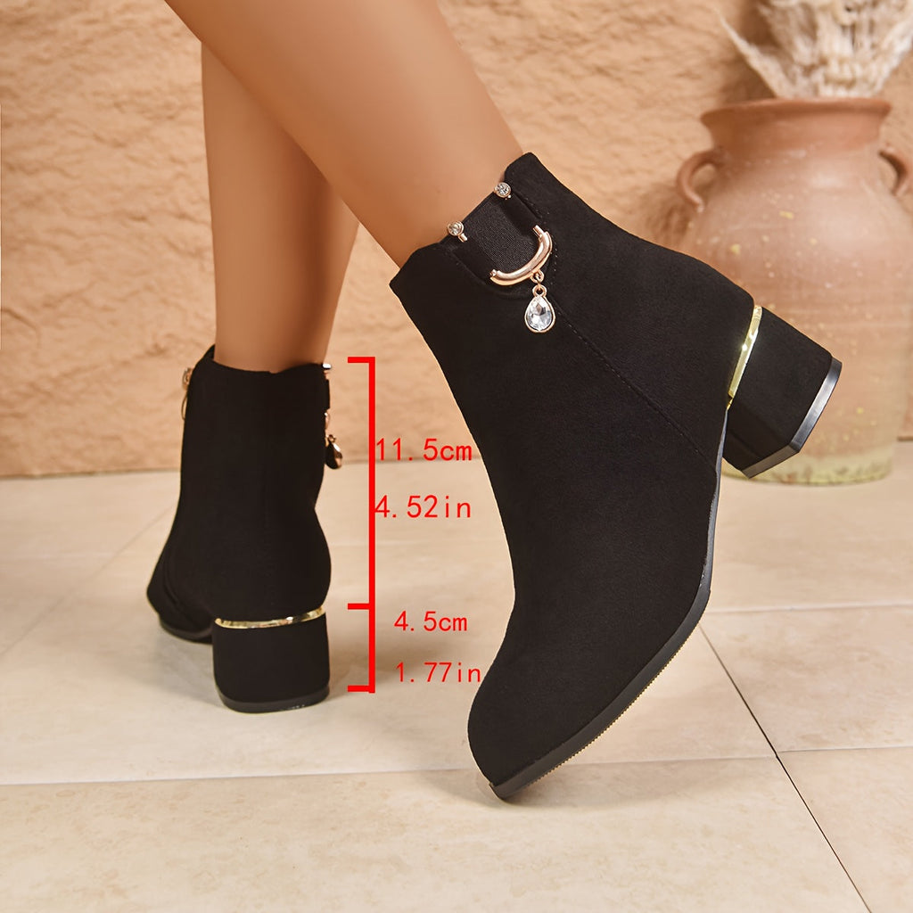 Women's Chelsea Ankle Boot with Block Heel